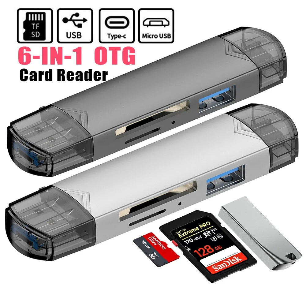 USB 6-en-1 : Clé USB Super Speed ​​​​de 2 To (1+1 gratuite)